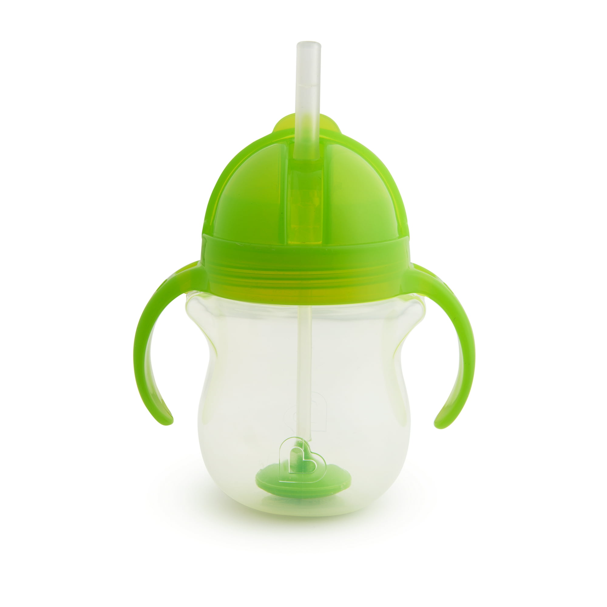 Munchkin® Any Angle™ Weighted Flexi-Straw Trainer Sippy Cup with Click Lock™ Lid, 7 Oz, Green, Unisex