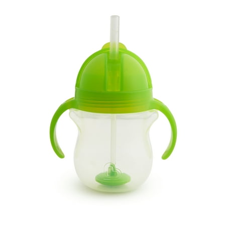 UPC: 0735282448539 | Munchkin Any Angle Click Lock Weighted Flexi Straw Trainer Cup 7 Ounce Green