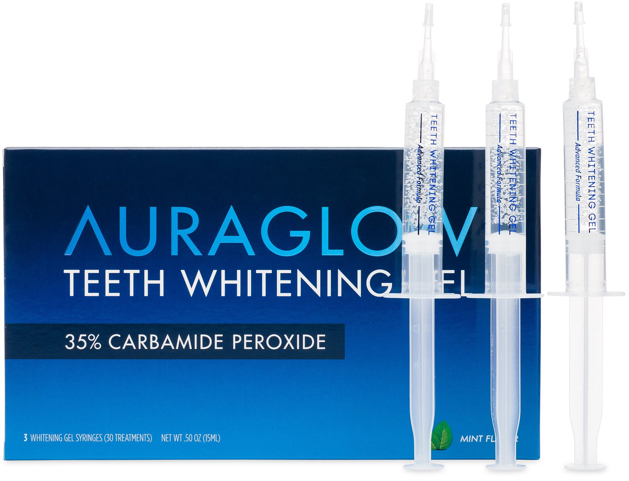 AuraGlow Teeth Whitening Gel, 35% Carbamide peroxide ...