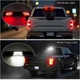 thumbnail image 2 of NJSBYL LED Third Brake Light for 2021-2024 F-ord F150, 2017-2024 F-ord F250 F350 Super Duty 3rd Brake High Mount Stop Lamp W/Cargo Bed Camera, Smoked Lens Reverse Light, 2 of 8