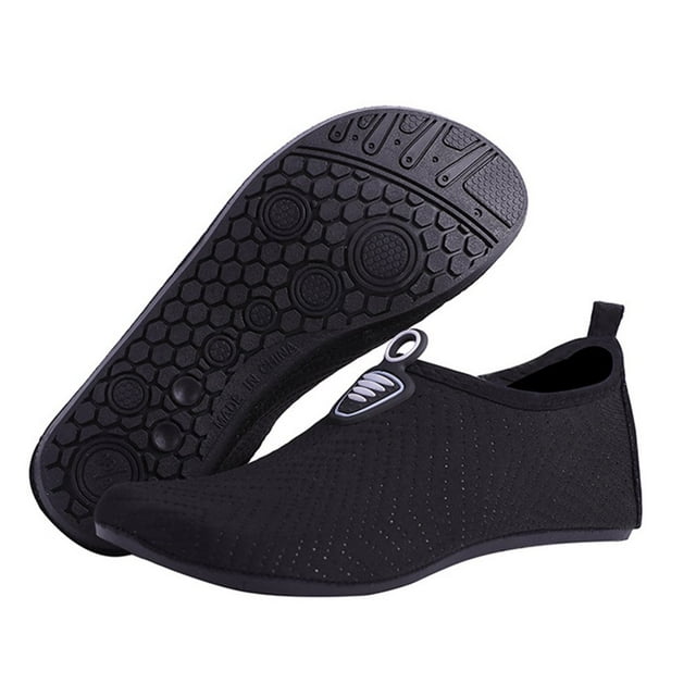Chaussures de Plage Unisexes Séchage Rapide pour Surf Natation, Snorkeling Extérieur, Noir, P