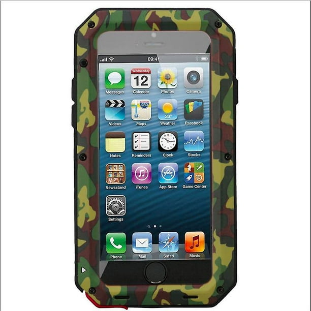 Heavy Duty Gorilla Metal Case Shockproof For Iphone 14 13 12 Xr X 8 Pro Max Se zhangyuxiang LED