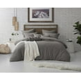 thumbnail image 3 of Natural Crinkle Fabric Ultra Soft Solid Duvet Cover Set - Zipper Closure, 3 of 3