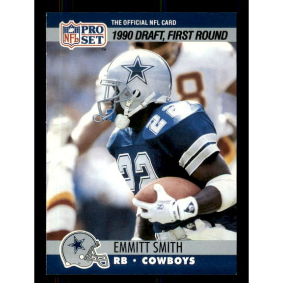 Emmitt Smith Rookie Card 1990 Pro Set #685