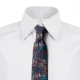 thumbnail image 2 of Botanical Necktie, Grunge Style Splashes, Dress Tie, 3.7", Multicolor, by Ambesonne, 2 of 3
