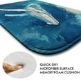 thumbnail image 6 of Whale 1197 Non-Slip Memory Foam Bath Rug: Absorbent, Quick-Dry, Machine Washable, Soft & Comfortable - S, 6 of 7