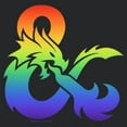 thumbnail image 2 of Women's Dungeons & Dragons Rainbow Ampersand Logo Racerback Tank Top, 2 of 4