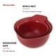 thumbnail image 4 of Juego de 3 tazones de plástico para mezclar KitchenAid, universales, anidados, 4 of 5