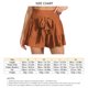 thumbnail image 4 of Shirred cintura ruffle pantalones cortos de pierna ancha mujeres elegante suelta casual color liso frente pajarita pantalones cortos para oficina, 4 of 6