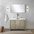 thumbnail image 6 of Lafarre 48 in W Rustic Acacia Double Vanity, Cultured Marble Top & Faucet Set, 6 of 6