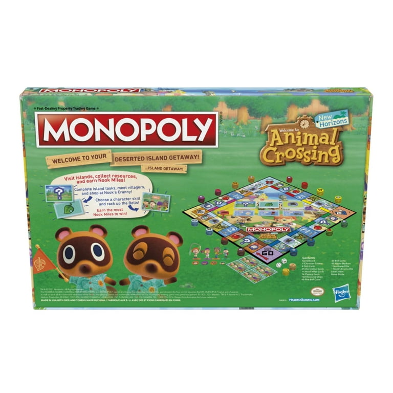 Monopoly Animal Crossing New Horizons Edition Board Game for Kids Ages 8  and Up, Fun Game to Play - Monopoly