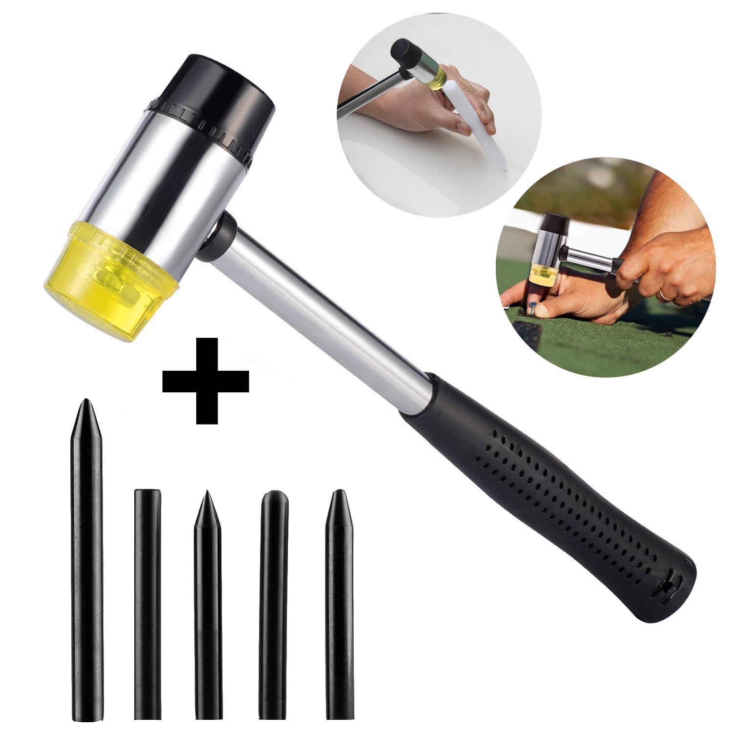 Pops a Tap Down Kits Rubber Hammer Dent Repair Tools Paintless Dent ...