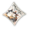 thumbnail image 2 of Warm Cat Paint Throw Pillow Covers 16x16 Inch 2 Packs Decorative Square for Living Room Couch Bed Sofa, 2 of 6