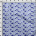 thumbnail image 3 of oneOone Cotton Jersey Light Lavender Blue Fabric Flower Watercolor Quilting Supplies Print Sewing Fabric By The Yard 58 Inch Wide, 3 of 4