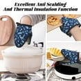 thumbnail image 7 of Pofeuu Blue Bus Print Thickened Mini Silicone Oven Mitts Heat Resistant, Rubber Oven Mitt Gloves, Finger Pinch Grips, Pot Holder, Silicone Potholder, 7 of 7