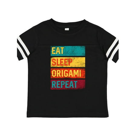 

Inktastic Eat Sleep Origami Repeat Gift Toddler Toddler Girl T-Shirt