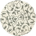 thumbnail image 4 of SAFAVIEH Soho Bedinn Floral Wool Area Rug, Ivory/Grey, 5' x 8', 4 of 8