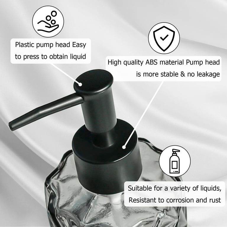 Brushed Nickel Soap Dispenser Sink Countertop Pump Head Dish Soap Container  with Extension Tube Built-in Steel Soap Bottle - AliExpress