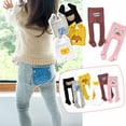 thumbnail image 4 of Odeerbi Kids Leggings Baby Tights Children's Pantyhose Spring Autumn Wear Thick Bottoming Socks Cartoon Leggings Pink, 4 of 4