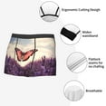 thumbnail image 3 of Honeii Butterfly Over Lavender Print Mens Boxer Briefs Breathable,Boxer Brief for Men, Moisture-Wicking Underwear-XX-Large, 3 of 5
