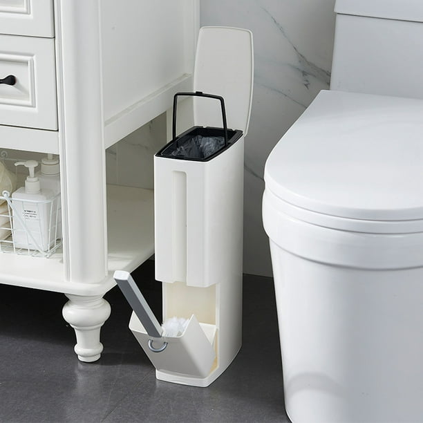 Brosse toilettes - blanche et bois - ON RANGE TOUT