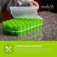 thumbnail image 3 of (Purple)Ice Cube Trays Ice Tray Mold For Freezer, Stackable Ice Tray For Freezer, Silicone Ice Mold Trays, Easy Release Multi color Optional, 3 of 5