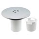 thumbnail image 1 of Shower Drain, 90mm/115mm Shower Drain, Shower Siphon Cover Replacement, Universal Shower Drain Cover, Chrome Shower Socket Cover, Fast Flow, 1 of 5