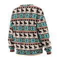 thumbnail image 5 of Xoenoiee Aztec Horse American Tribal Print Oversized Sweatshirts for Women Crewneck Sweaters Pullover Comfy Hoodies Fall Outfits Fashion 2025 Winter Clothes, Size M, 5 of 7