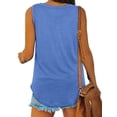 thumbnail image 5 of SLADYGLO Women's Flowy Sleeveless V-Neck Soft Tank Top, 5 of 5