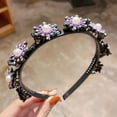 thumbnail image 1 of Fiudx Horquilla Rota con Perlas y Diamantes de Imitación para El Cabello, Accesorios para El Cabello, 1 of 2