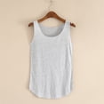 thumbnail image 2 of Rvasteizo Tank Tops for Women Solid Round Neck Sleeveless Basic Bottoming Light Summer Versatile Ladies Daily Breathable Camisole Blouse, 2 of 5