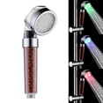 thumbnail image 1 of Mistaha Automatic 12 L-EDs 3 Colors Changing Light Shower H-ead Bath Sprinkler Temperature C-ontrol Sensor, 1 of 8