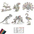thumbnail image 1 of 3D Coloring Puzzle Set Creative DIY Funny Animal Puzzle Dinosaur Jigsaw Puzzle, 1 of 10