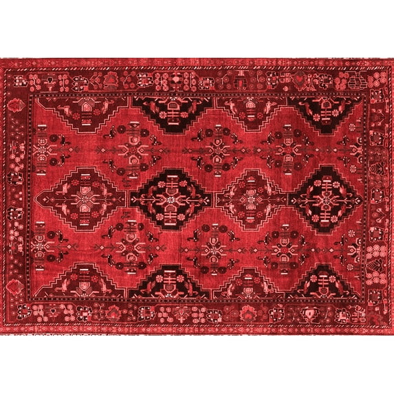 Ahgly Company Indoor Rectangle Persian Red Traditional Area Rugs, 8' x 12'