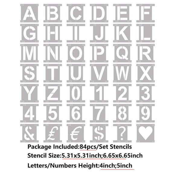 Spray Paint Stencils Letters