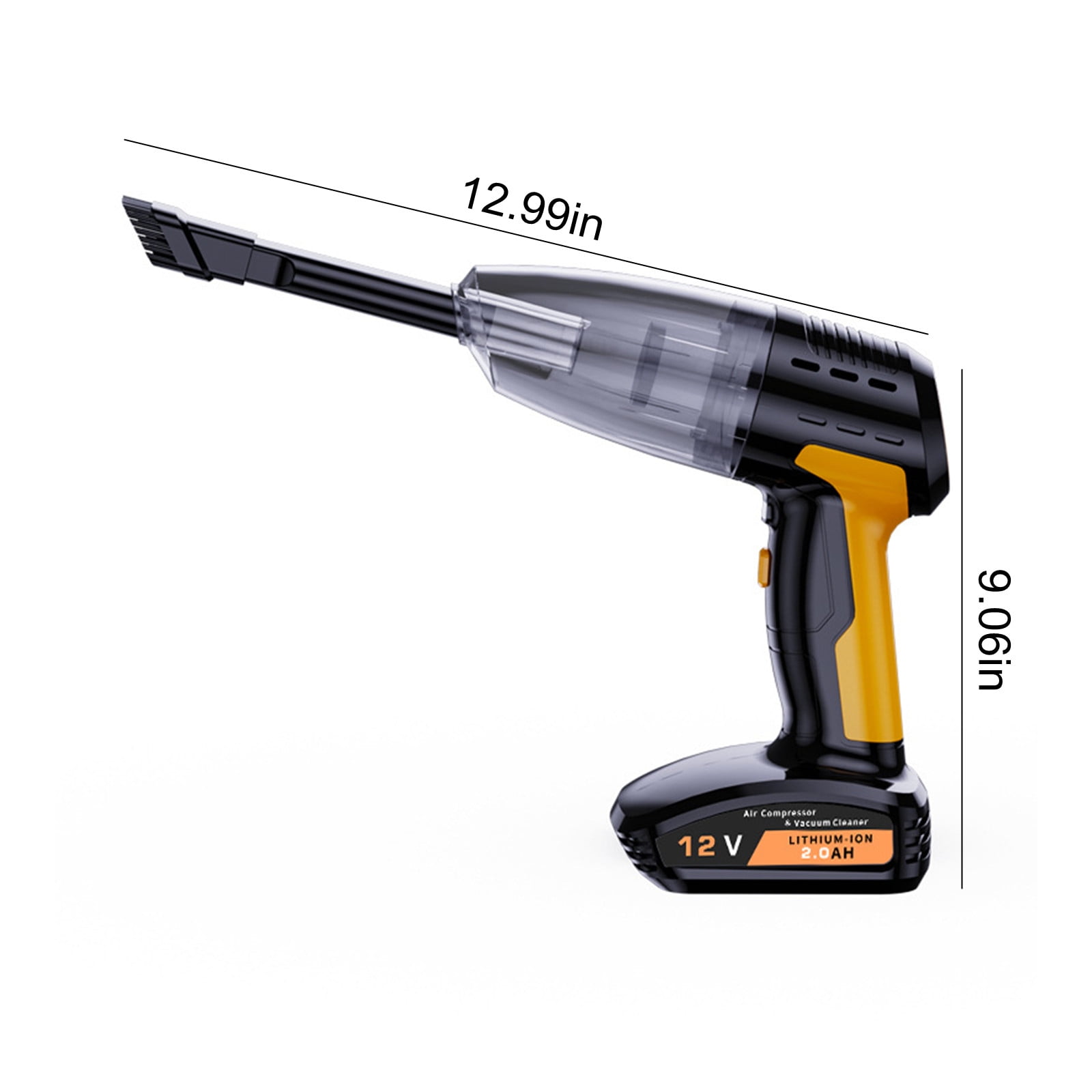 4-in-1 Handheld Car Vacuum Cleaner with Tire Inflator, 8000Pa Suction Power, Portable Vacuum for Car, Home, Office, and Pet Hair