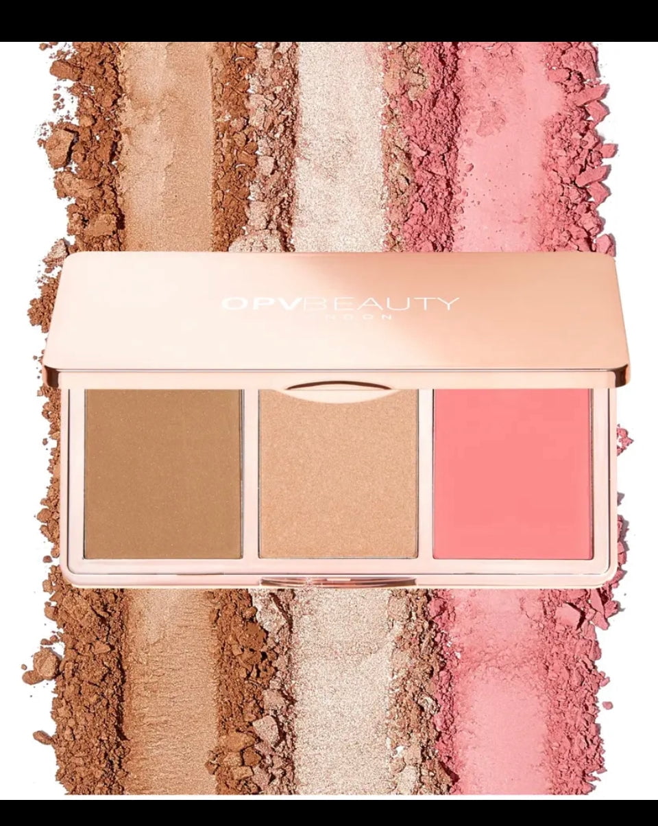 OPV Beauty Glow Perfect Face Palette Shade 4 Multi-tasking Bronzer - Highlighter - Blush