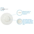 Mainstays Self Sealing Flexible Universal Rubber Hair Catcher White for
