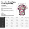 thumbnail image 4 of Picia Orchids Flowers Gentle Cotton Regular Fit Short Sleeve Casual Hawaiian Shirt for Men-Large, 4 of 9