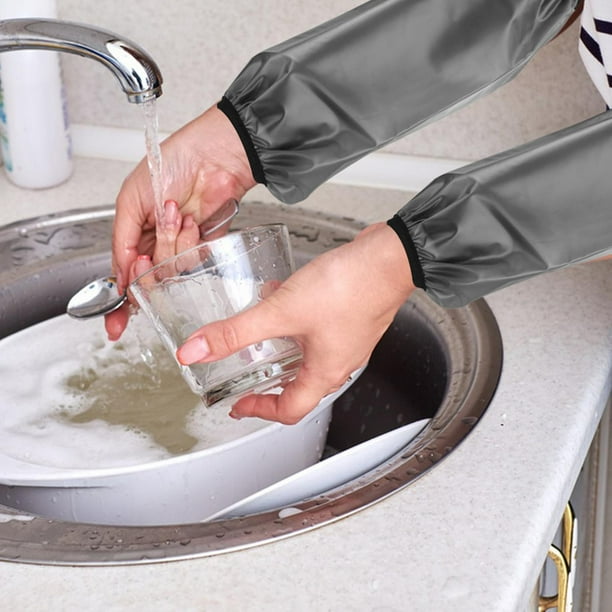 2x Manga de brazos Suministros de limpieza Mangas impermeables Multiuso Anti Dirty Oversleeves Antebrazo Brazos Manga Oversleeves para Pesca Cocina Negro Macarena Mangas impermeables