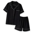 thumbnail image 4 of Short Sleeve Pajama Set,Women Pajama Set Two Button Down Sleepwear Summer Pajama Set Crafted with Care, 4 of 5