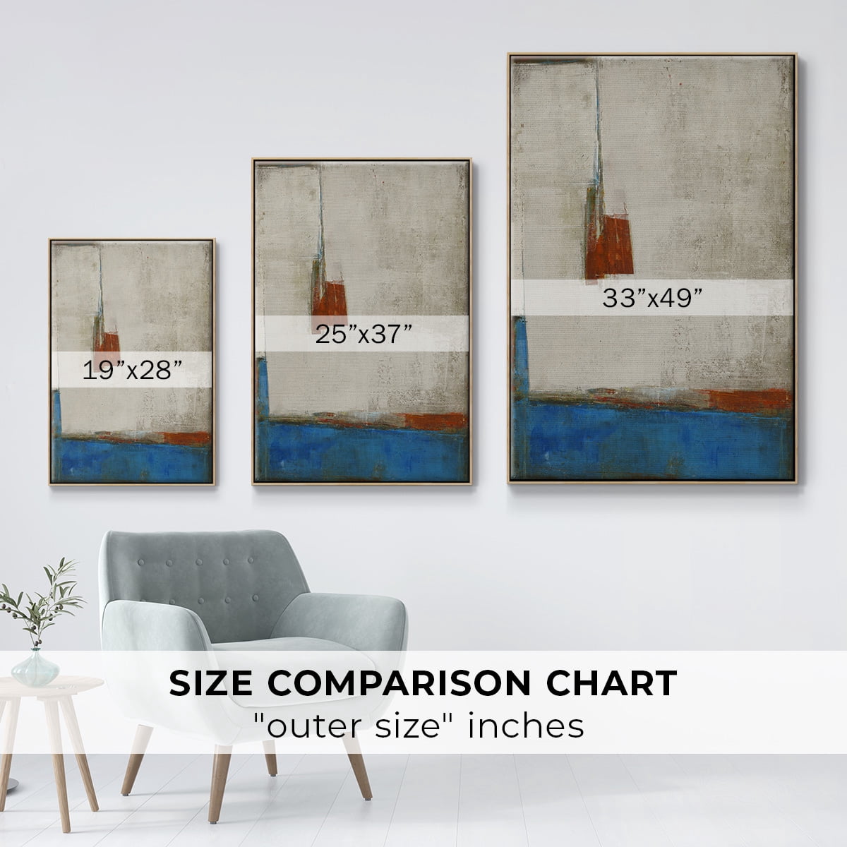 Take that Road Framed Premium Gallery Wrapped Canvas - Ready to Hang - 17 x 25 - Natural Wood Floating Frame