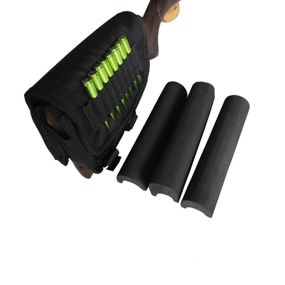 TOURBON Canvas Recoil Pad Cheek Riser Rest , Black