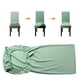thumbnail image 3 of Funda para silla de color verde claro con rejilla de diamante de 6 piezas, adecuada para hoteles, ceremonias, banquetes, cocinas, restaurantes, familias, bodas, fiestas., 3 of 5