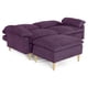 thumbnail image 5 of Sofá Cama Makora Remmy Morado Velvet Memory Foam con Respaldo Reclinable, 5 of 8