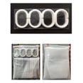 thumbnail image 5 of 4 Pieces Valentines Day Shower Curtain Set Bathroom Water Resistant Fabric with Hooks, 72"x72", 5 of 6