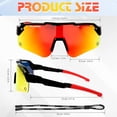 thumbnail image 4 of Kids Sunglasses Youth Baseball Sunglasses for Boys Girls, Polarized UV Protection Sunglasses with Glasses Strap for Sports Running Baseball Cycling, 4 of 6