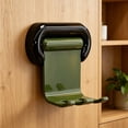 thumbnail image 6 of Toothbrush Storage Rack Plastic Bathroom Holder Detachable Wall Mounted Organizer with Adhesive Back, Rotatable Design and Angled Slot for Toothbrush Storage and Daily Bathroom Use, 6 of 6