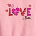 thumbnail image 2 of Barbie - Patterned Love - Toddler And Youth Crewneck Fleece Sweatshirt, 2 of 4