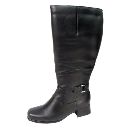 

PEERAGE Becca Women s Wide Width Leather Knee-High Boots